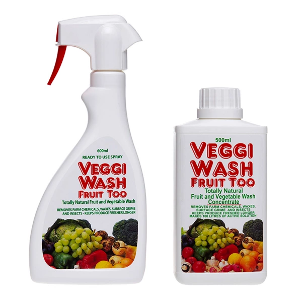 Veggi Wash, set 2 în 1 pentru spălarea naturală a fructelor și legumelor